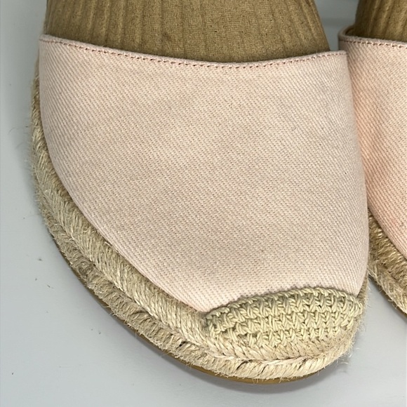 Stuart Weitzman Women's Espadrille Wedge Shoes Ankle Strap Size 10.5 Beach Coast - Picture 3 of 16